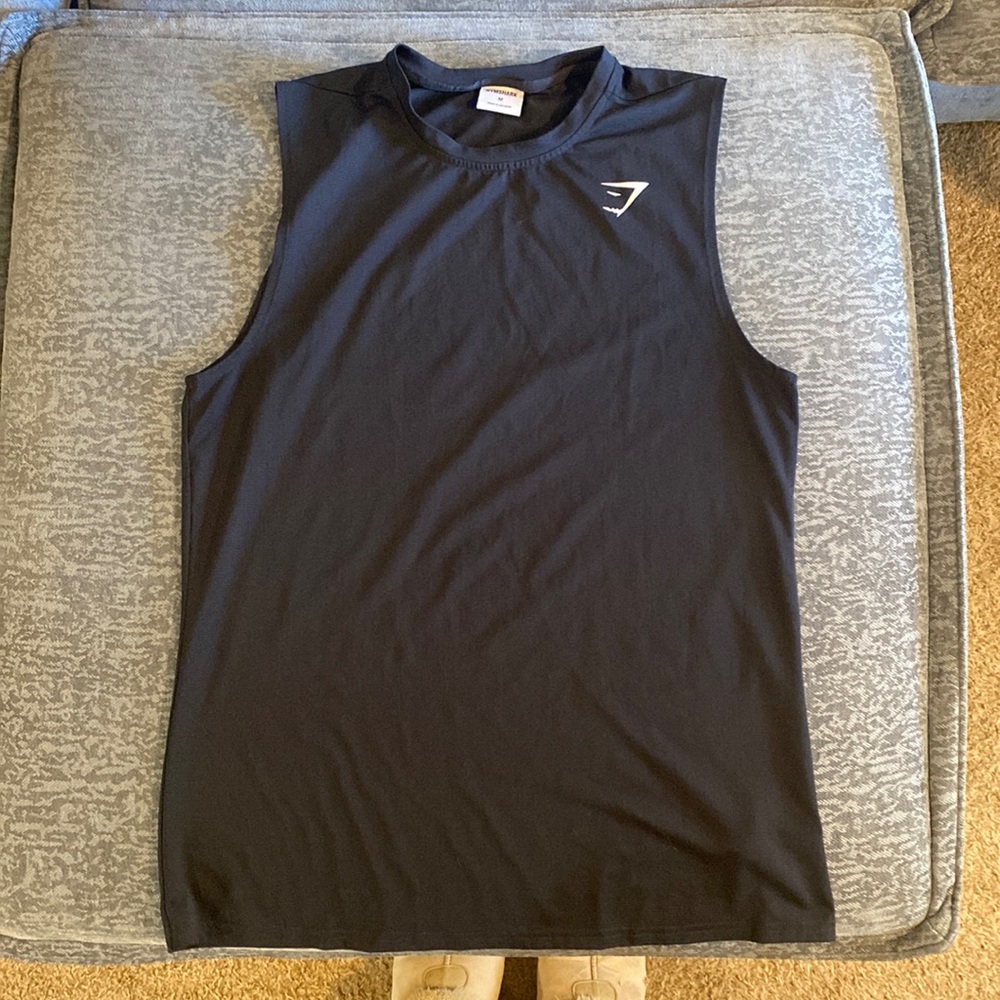 Gym shark men’s tank top